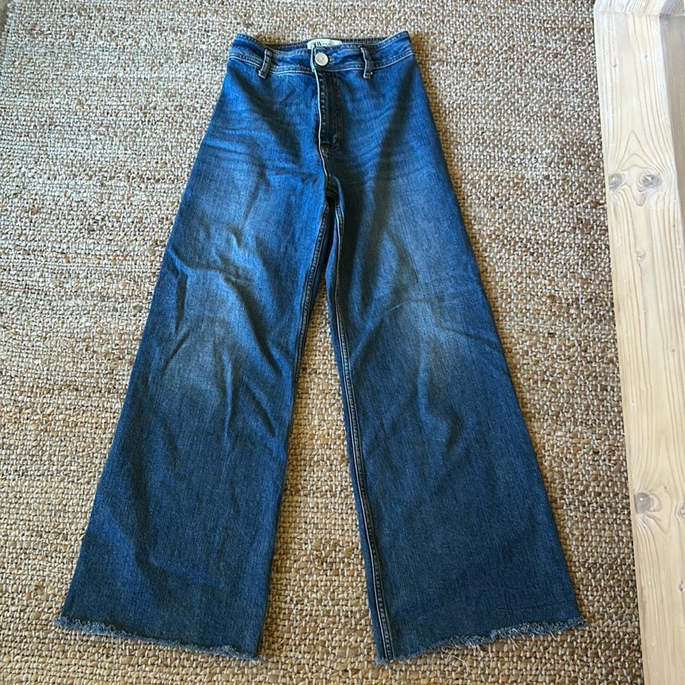 Zara Marine Straight Jeans • W4